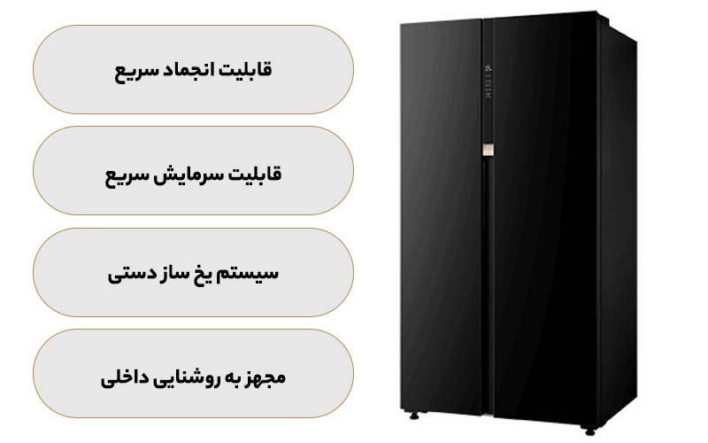 یخچال فریزر توشیبا RS780WI-PGF(22)
