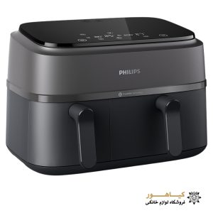 نمای زاویه‌ای هواپز فیلیپس مدل NA350/00 با دو دسته و صفحه کنترل لمسی