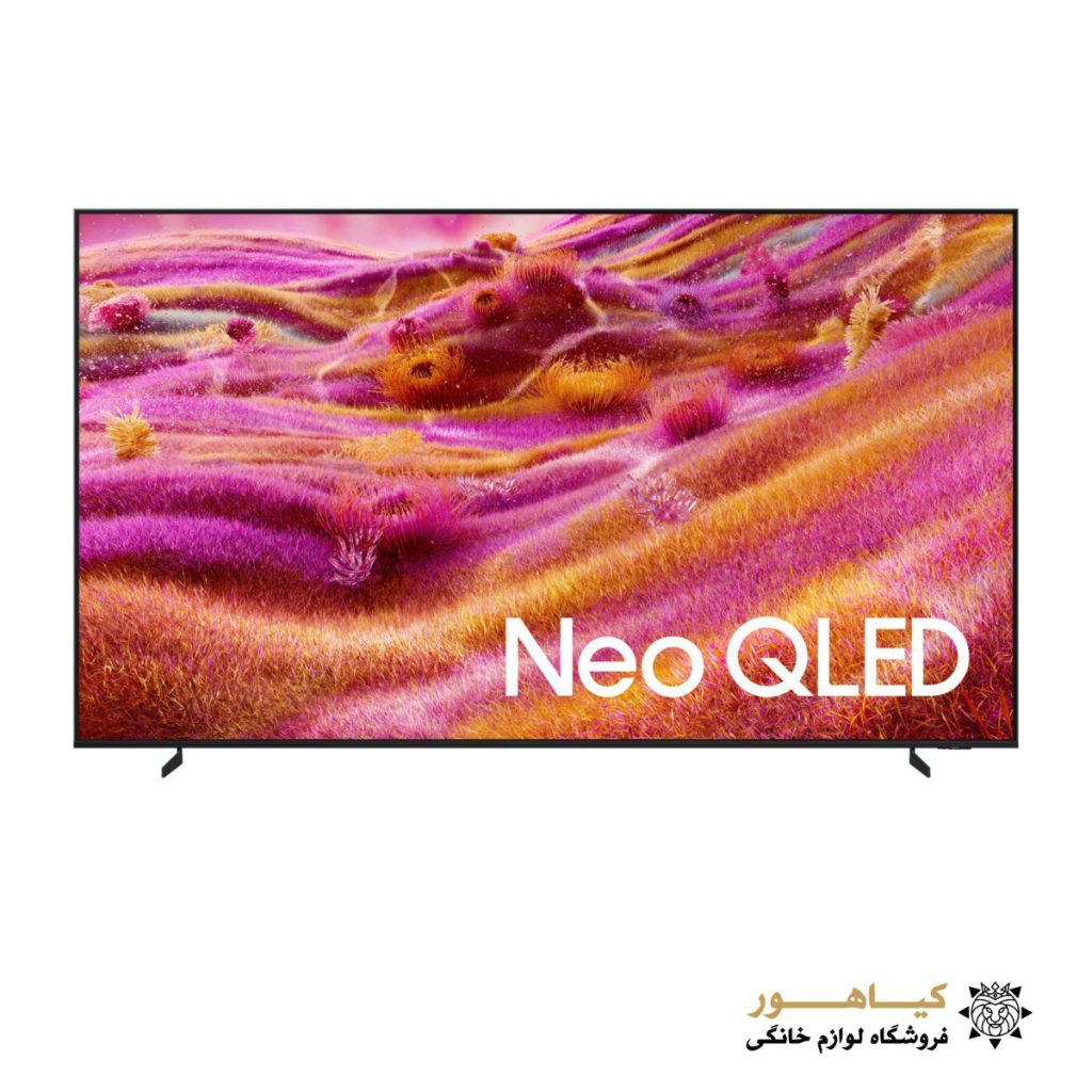 تلویزیون سامسونگ 115 اینچ مدل 115qn90f با نمایشگر Neo QLED از نمای جلو.