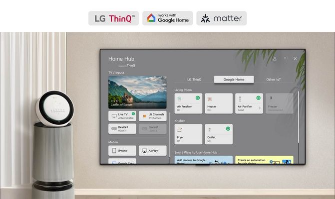 Home Hub، پلتفرم همه‌کاره برای خانه هوشمند شما در LG 86QNED86A6A